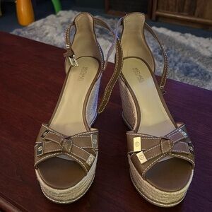 Michael Kors size 8 wedge sandals